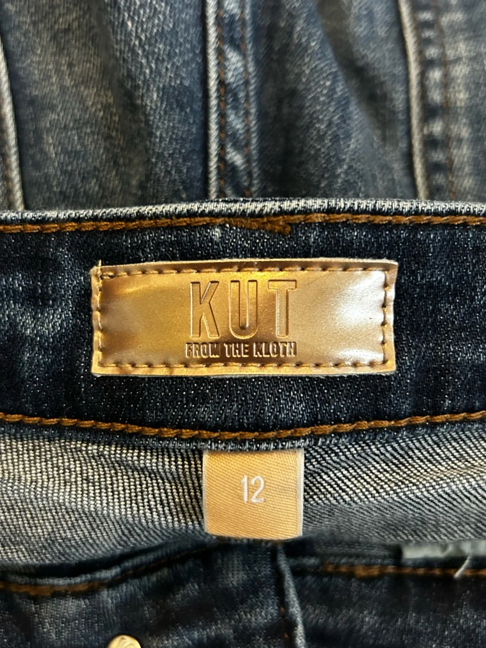 Kut‎ from the Kloth Catherine Boyfriend High Rise Denim Blue Jeans Size 12
